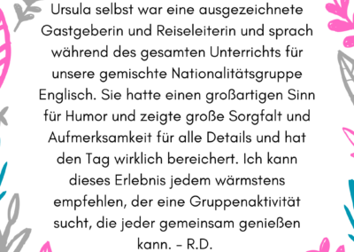 Feedback aus Kursen und Beratungen 27